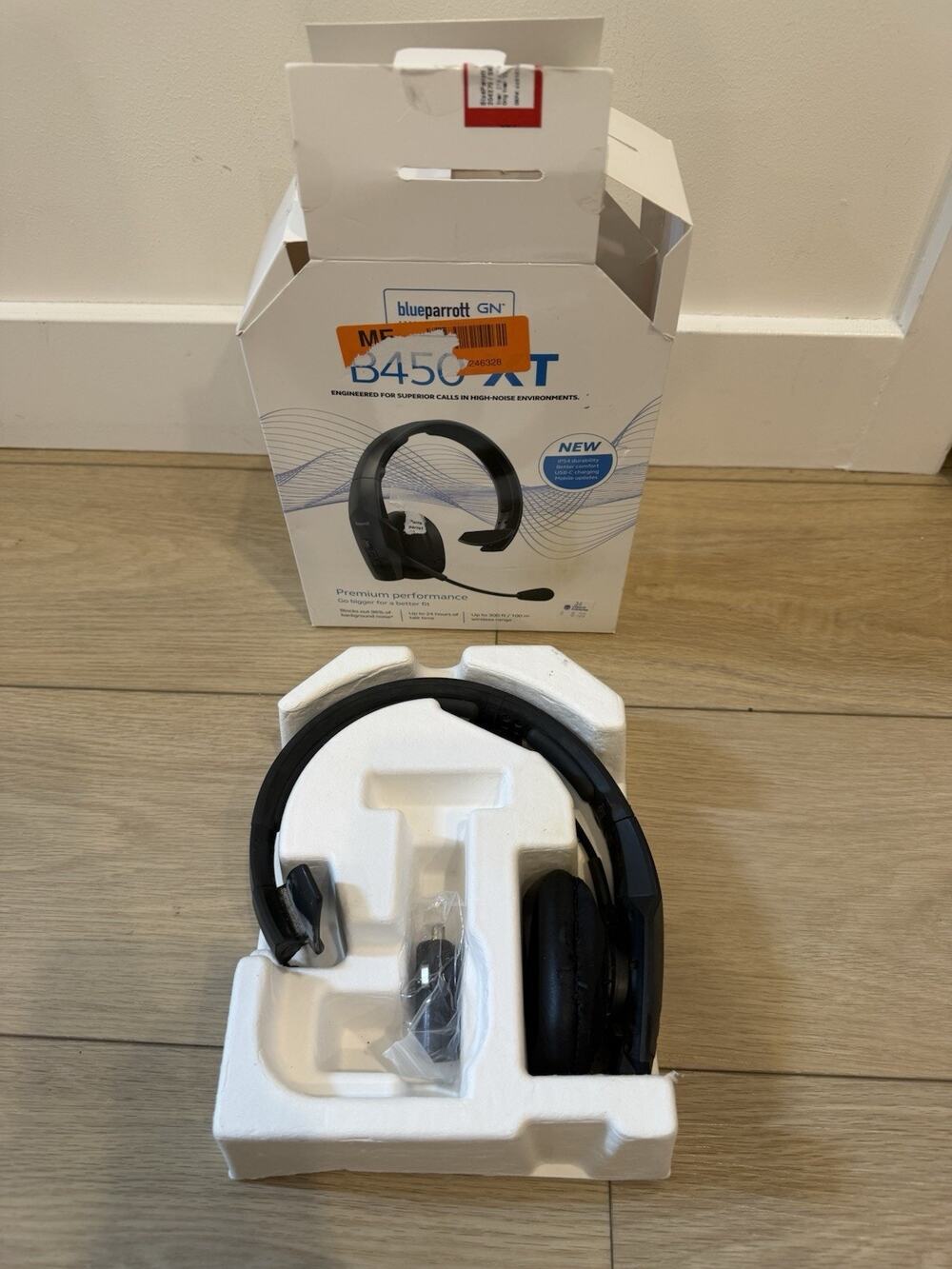 Blue Parrot B450-XT Bluetooth Wireless Trucker Noise Cancelling Headset